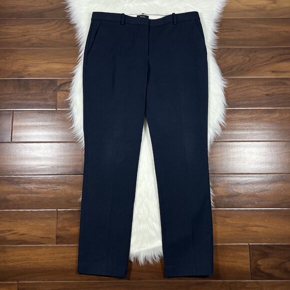 Theory Women's Size 10 Blue Double Stretch Ankle Tailored Trouser Pants‎ - Picture 1 of 9